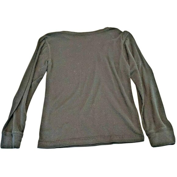 Grey Matters Medium Black Cotton Blend Long Sleeve Lightweight  Sweater 40a - Picture 2 of 8